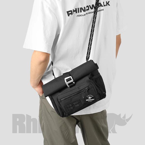 Rhinowalk 自転車ハンドルバーバッグ 4L サイクリングフロントクイックリリースアーバンバスケット収納袋 Shouler バッグブロンプトン用 Dahon 折りたたみ B_1