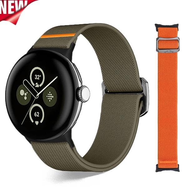 男性と女性のためのソフトナイロンスポーツブレスレット,ユニセックスストラップ,Google Pixel Watch 3,Google,Pixe Watch 2,1,41mm