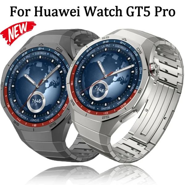 Huawei Watch gt 5 pro用のオリジナルの高級チタンストラップ,金属ブレスレット,特殊な時計ストラップ