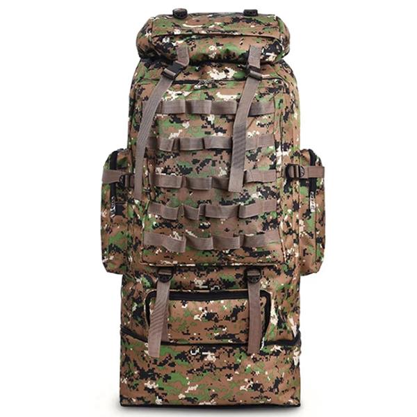 キャンプ、ハイキング、旅行用の大容量タクティカルバックパック、モイルバッグ、リュックサック、100l