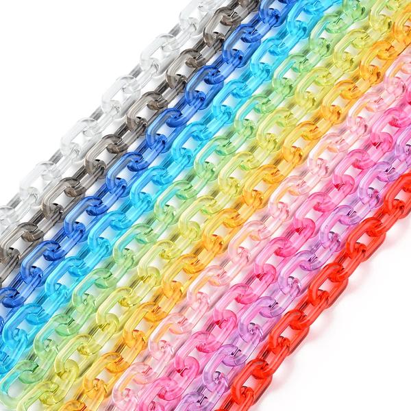手作りのプラスチック製ジュエリーアクセサリー,40cm,ネックレスやブレスレットを作るための手作りの魅力