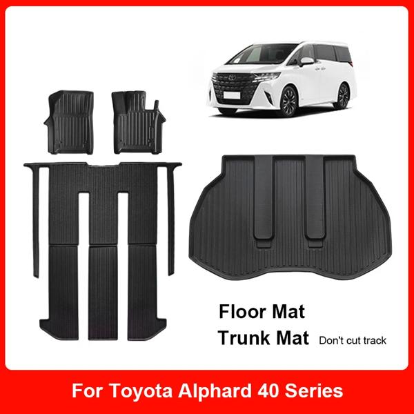 Tpeエコラバートランクフロアマット,車内アクセサリー,右ハンドル,トヨタアルファード20,30,40シリーズ