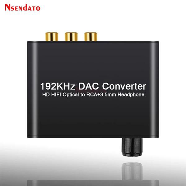 デジタル-アナログデジタルコンバーター,192khz,dac hd,hifi光spdif,同軸-rca,3.5mm,ドルビーac3用ボリュームコントロールの通販は