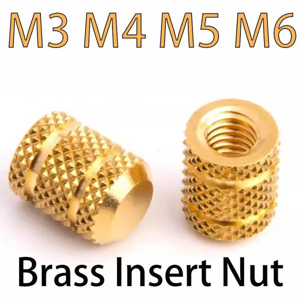 M3 M4 M5 M6 真鍮ヒートセットインサートナット 3d プリンタ用ホット