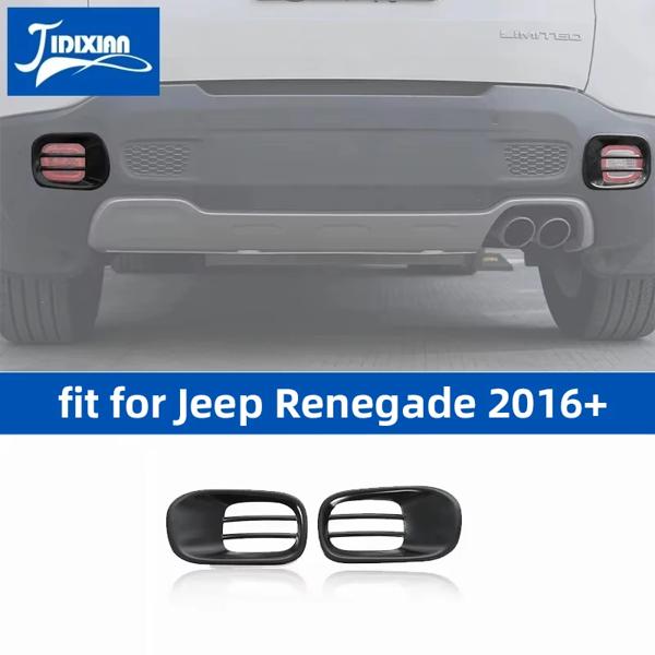 Jidixian-車のリアフォグライトランプ保護装飾カバー、ジープレネゲードに適合2016、2017、2018、2019、2020、2021、2022、2023、2024