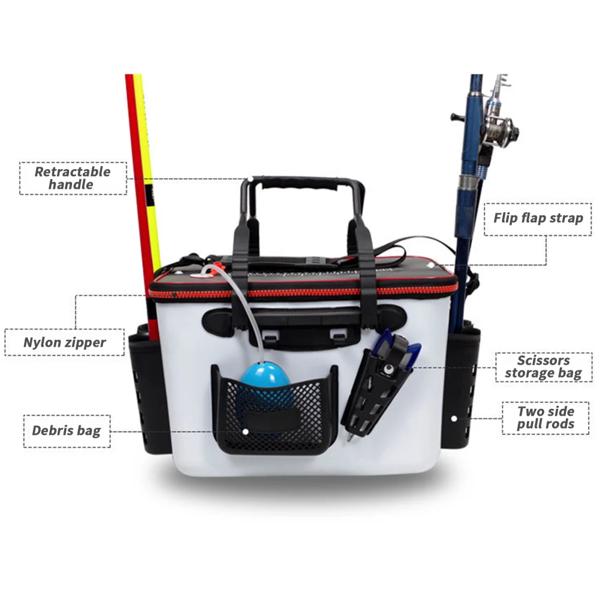 アウトドアライブフィッシング用バケット,釣り用保護バケット,多機能バッグ,ライブフィッシングコンテナ,1個 アウトドアライブフィッシング用バケット,釣り用保護バケット,多機能