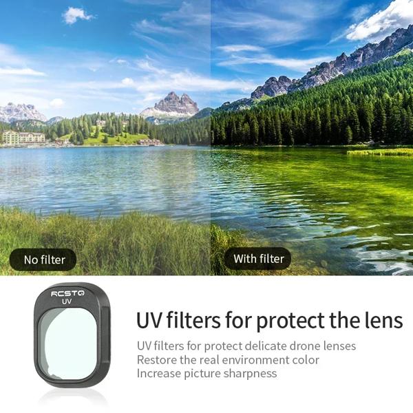 RCSTQ DJI ミニ 4 プロ ND フィルタードローンカメラレンズフィルターセット UV CPL ND8 ND16 ND32 ND64 ND/PL DJI ミニ 4 プロアクセサリー_1