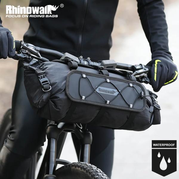 Winowalk-防水自転車ハンドルバーバッグセット 電動自転車用 マウント