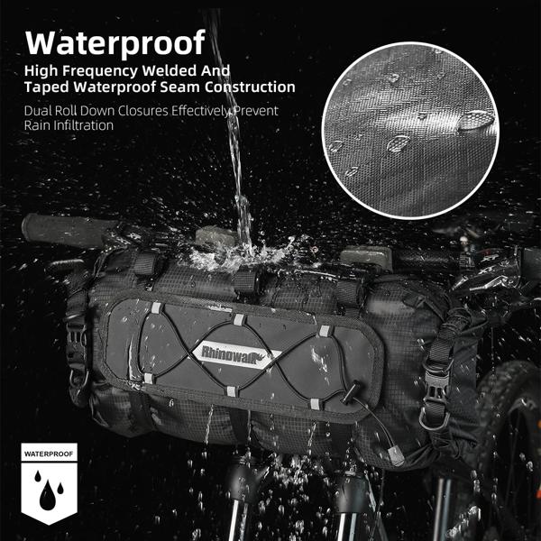 Winowalk-防水自転車ハンドルバーバッグセット 電動自転車用 マウント付きベース 交換可能なインナーバッグ ラゲッジストレージ 12l_1