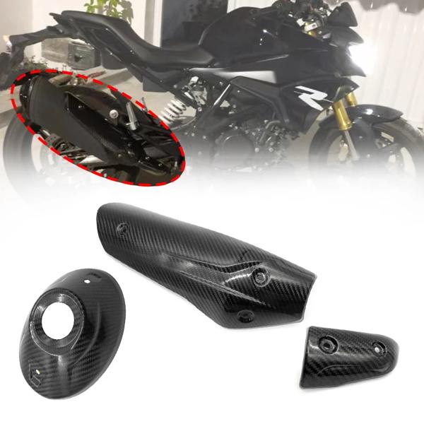 BMW車用の純正カーボンファイバーエキゾースト,中央パイプ,熱シールド,キャップ,シェルガード,bmw g310r g 310 rと互換性があります 9,138円