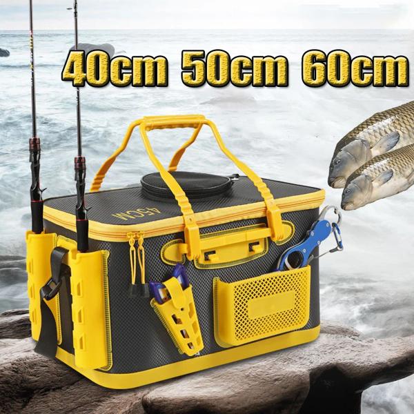 釣り用の多機能収納バッグ,生きた魚,エヴァ,餌,リール,キャンプ用のバケツ,釣りアクセサリー,防水ボックス