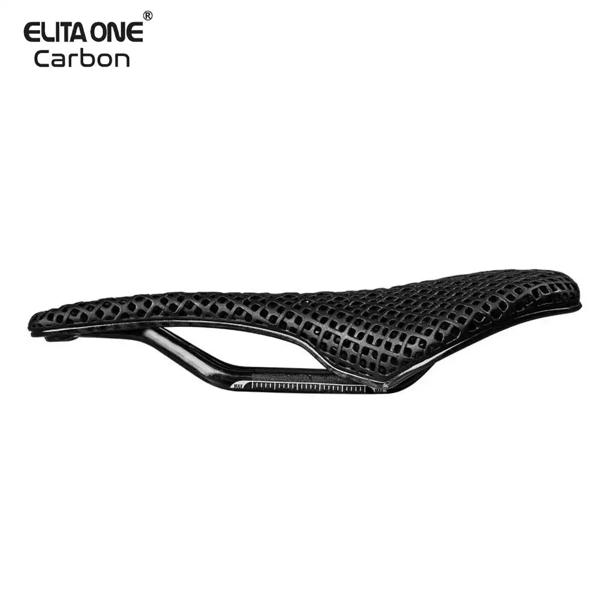 Elitaone-ロードバイクとMTB用のカーボンサドル 130g サイズ245x139mm