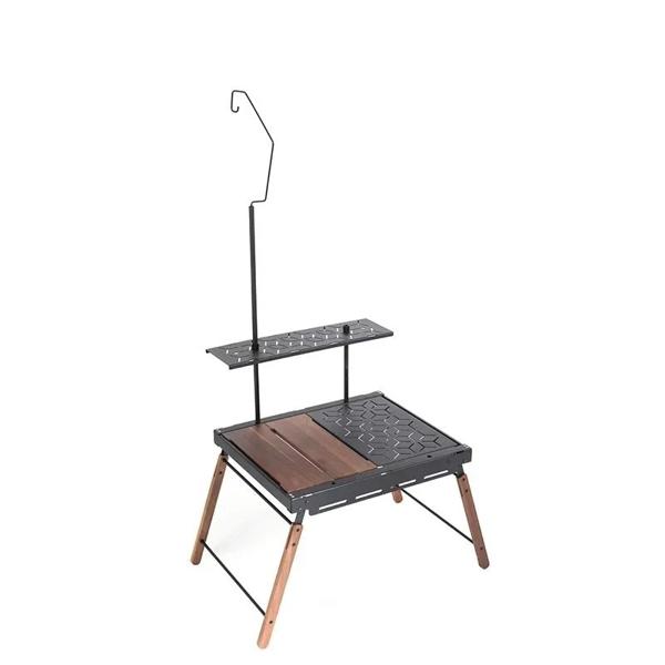 2024 屋外 IGT テーブルアルミ合金 2 ユニット拡張テーブル多機能黒化軽量折りたたみテーブル