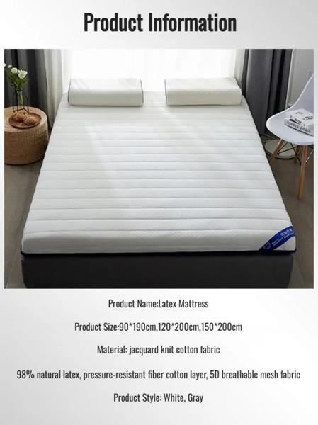 家庭用ゼロプレッシャーラテックスマットレス折りたたみ式天然ソフト