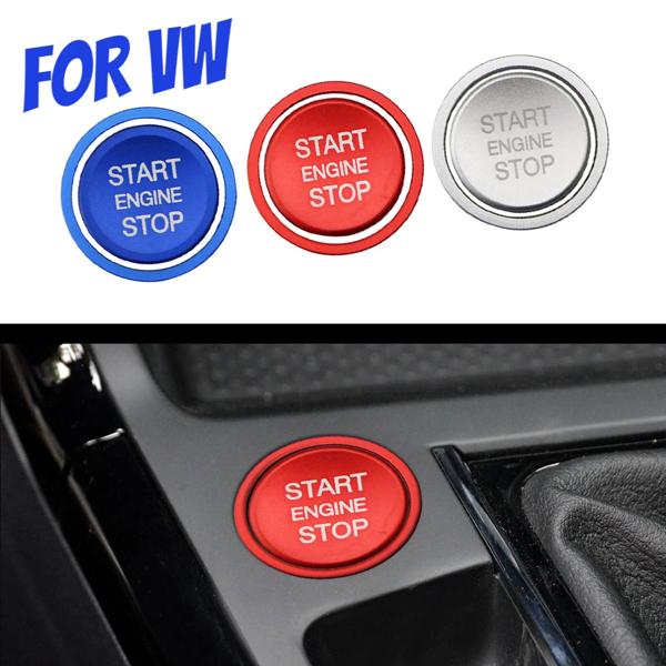 車のエンジンスタートボタンイグニッションキーリング、vw Golf 7、mk7、vii、gti、r、Tiguan、Jetta、cc、arteon、Passat、b8、Touareg、t-roc用カバートリム