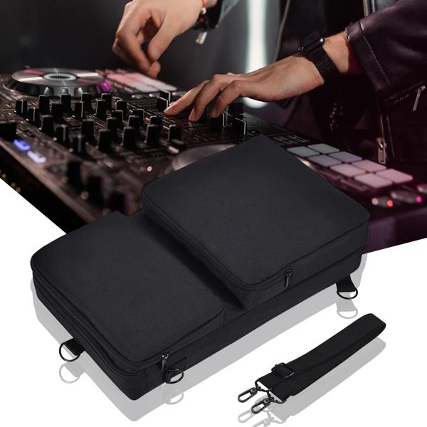 ポータブルターンテーブル保護ケース防塵キャリング収納袋ショルダーストラップアクセサリー付きパイオニア DDJ-400 DDJ-FLX4_4