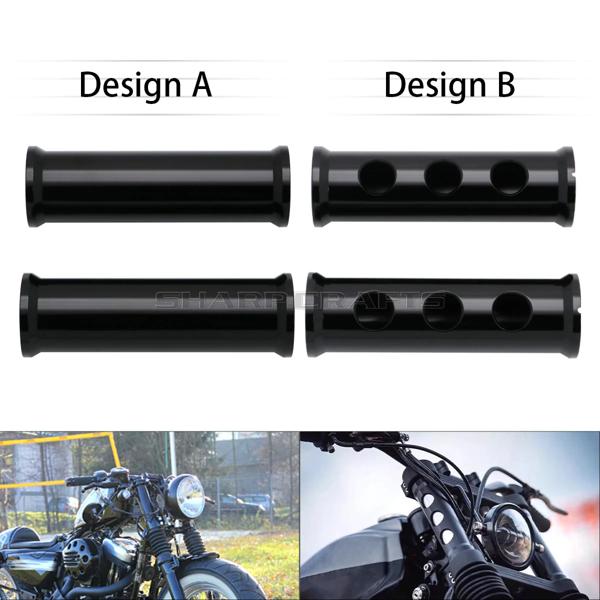 オートバイ アクセサリー フロント フォーク ブーツ スライダー カバー アッパー ショックアブソーバー カバー Harley-Davidson Sportster XL 1200 883 Forty Eight Iron Super Low Roadster Custom に適合