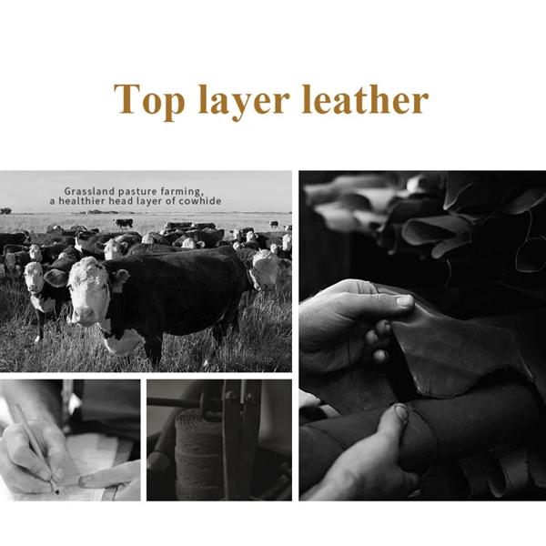 SCHLATUM 本革ブリーフケースハード男性のための高級ハンドバッグ