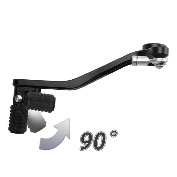 カワサキ-モーターサイクル用アルミシフター,ペダル付き,折りたたみ式