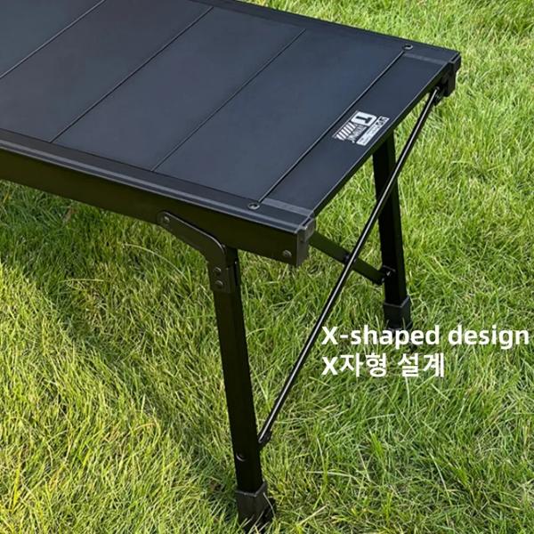ポータブルアルミ合金ピクニックテーブル 折りたたみ式および取り外し