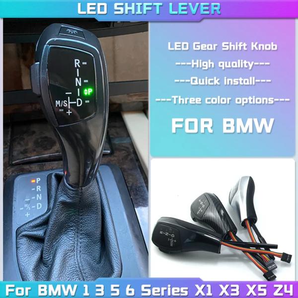 LED ギアシフトノブシフターレバー BMW 1 3 5 6 シリーズ E90 E60 E46 2D 4D E39 E53 E92 E87 E93 E83 X3 E89 自動アクセサリー