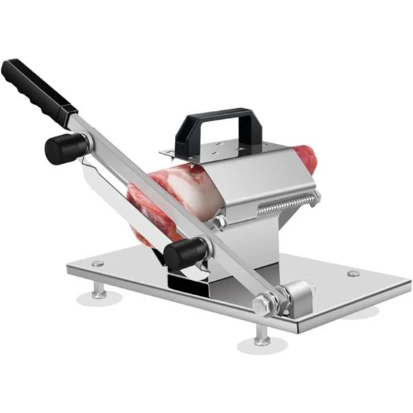 ポータブル手動ステンレス鋼骨切断ナイフ、冷凍肉スライスナイフ、家庭用野菜食品スライサー、1個