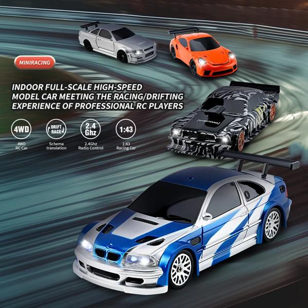 子供のための高速オフロード車,ミニレーシングカー,ラジコンドリフトカー,4wd,1: 43, 2.4g,ミニギフト