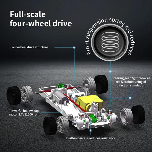 子供のための高速オフロード車,ミニレーシングカー,ラジコンドリフトカー,4wd,1: 43, 2.4g,ミニギフト