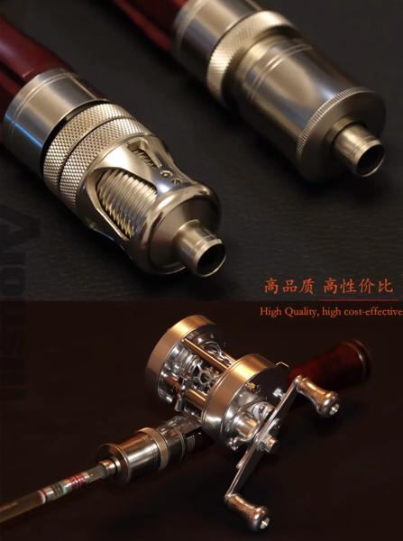 AIOUSH-透明ガラス繊維マスロッド、ソリッドウッドハンドル、超張力、高品質、1.3m