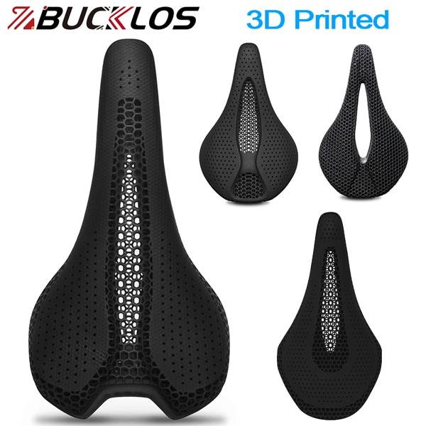 BUCKLOS 3Dプリントサドル カーボン自転車サドル 143MM 155MM 3Dプリントバイクシートクッション ナイロン グラベルロード MTBシート バイクパーツ