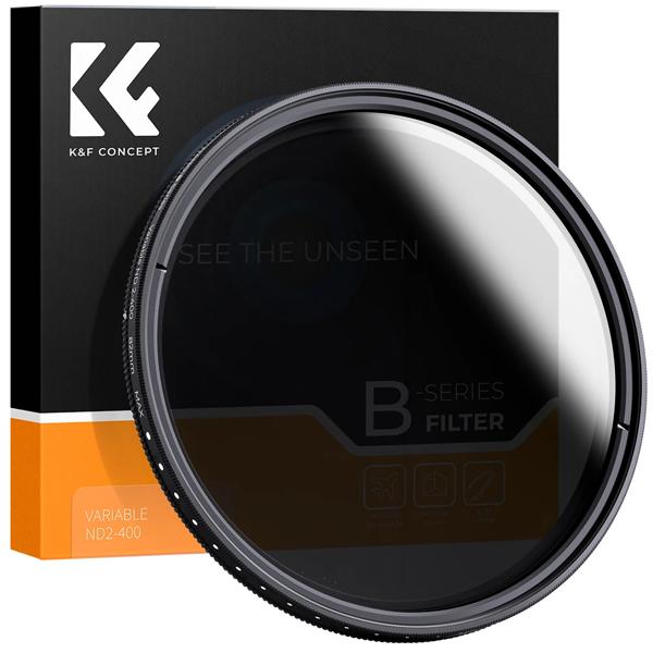 K&F Concept 67mm 可変 ND フィルター 58mm 82mm ND2 ND400 9 ストップ B シリーズ 37mm 40.5mm 43mm 46mm 49mm 52mm 55mm 77mm 62mm 72mm