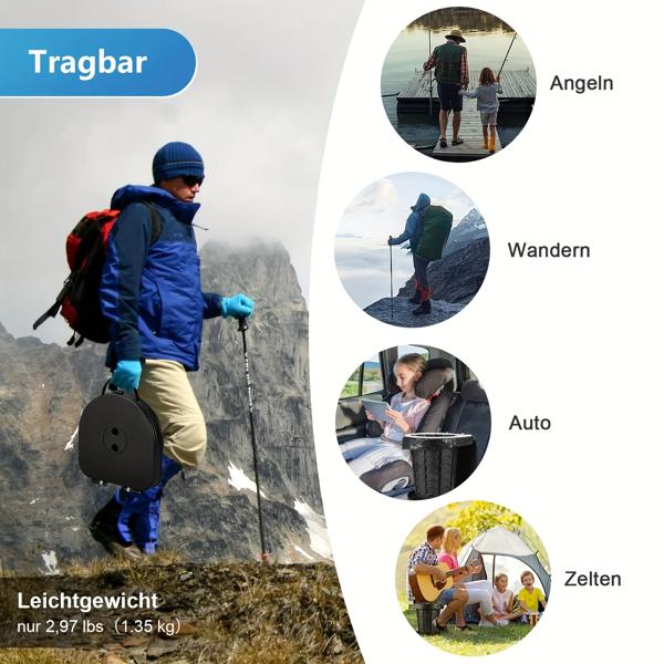 ふた付き折りたたみ式キャンプトイレ 屋外 調節可能 格納式スツール 靴