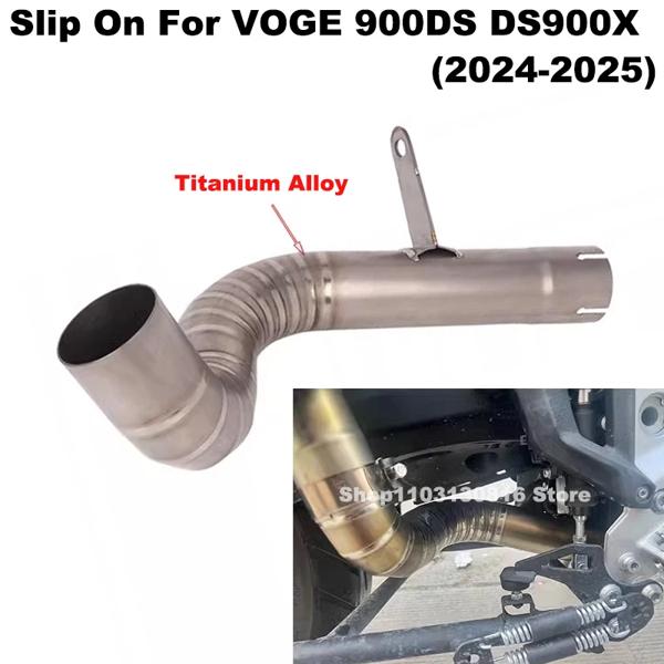 オートバイ用エキゾーストサイレンサーボトムブラケットにチタンvoge 900ds900 dsds900xds900 x2022用