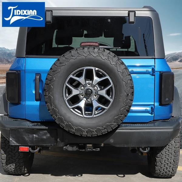 Jidixian-車のテールライト,装飾カバー,スモークブラック,フォードブロンコに適したアクセサリー2021 2022 2023 2024