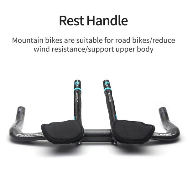 カーボンファイバーバイクハンドルバー,3Kバイクガイドバー,光沢仕上げ