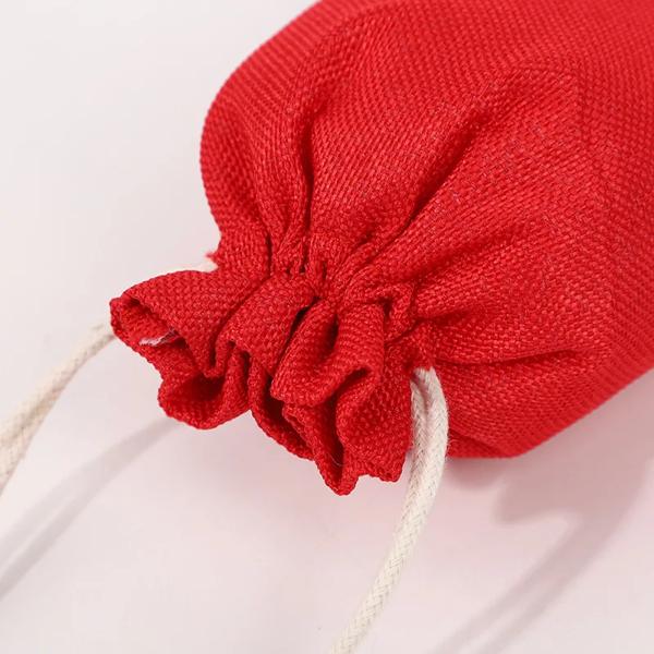 ジュエリー用の小さな文字列のコットンとリネンのバッグ,ギフトに最適