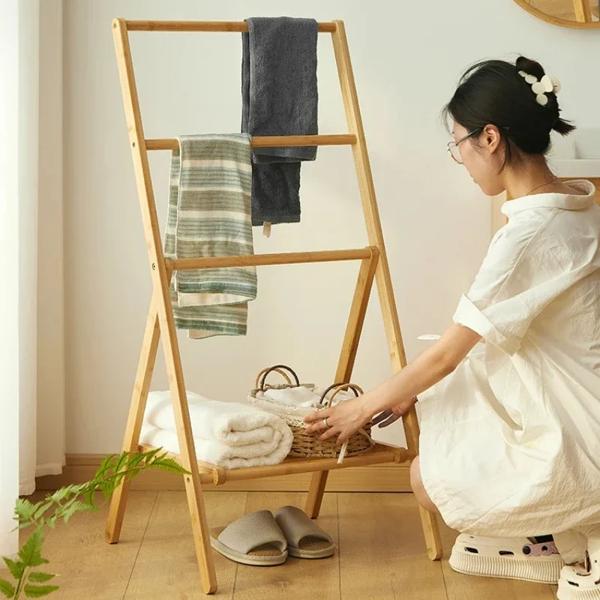 折りたたみ式フロアハンガー,ベッドルーム,コートラック,バスルームタオル,帽子オーガナイザー,ベッドの横