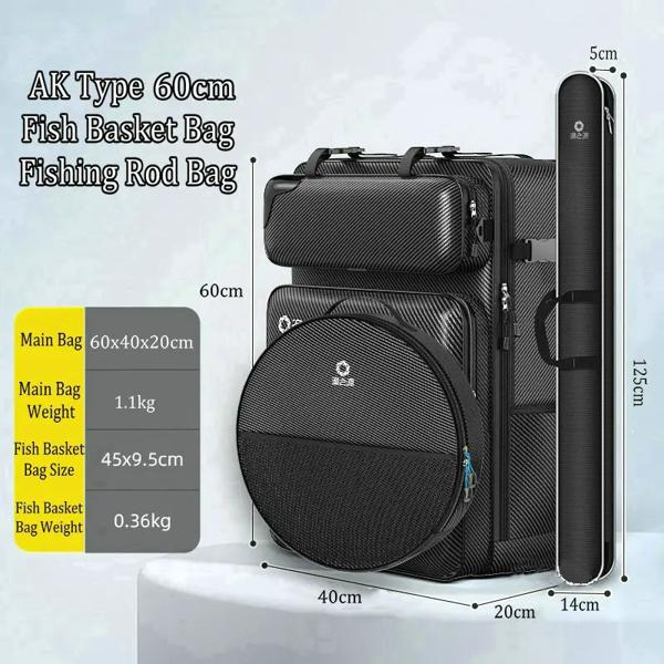 大容量フィッシングチェアバッグ、収納ギア用バックパック、ポール