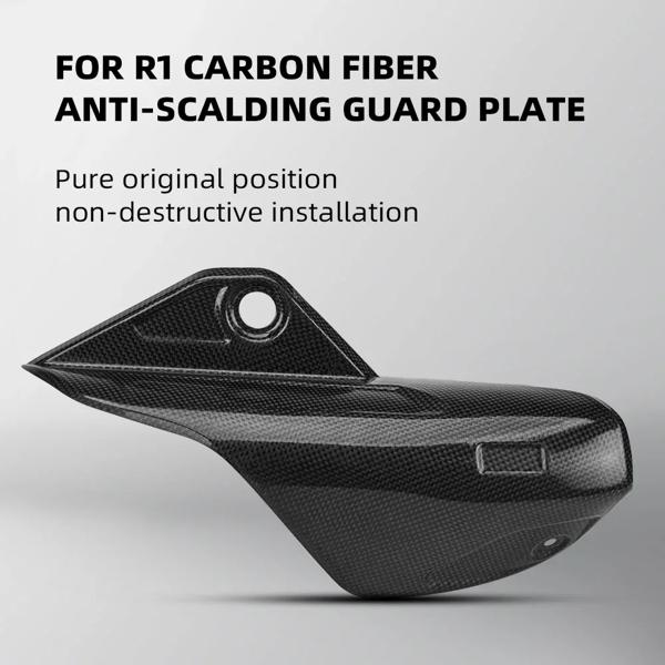 モーターサイクル エキゾーストサイレンサー カーボンファイバーヒートシールド Ktm duke 790 890 890r 2018 - 2023 カーボンファイバーエキゾーストサイレンサー,モーターサイクル用,r1