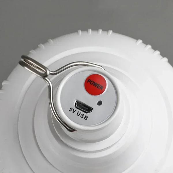 1/2/4/6/8/10 個キャンプライト USB 充電式 LED 緊急ランプ屋外ポータブルランタンフック付きバーベキューテントバッテリー電球_1