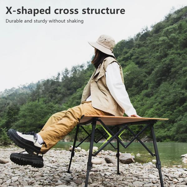 折りたたみ式で持ち運び可能な竹製のポータブル折りたたみ式デスク