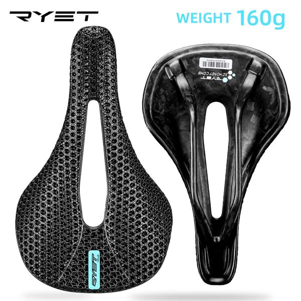 RYET フルカーボン 3D プリント サドル 軽量 ロードバイク RYET-3DプリントのカーボンファイバーMTBサドル ロードバイクシート