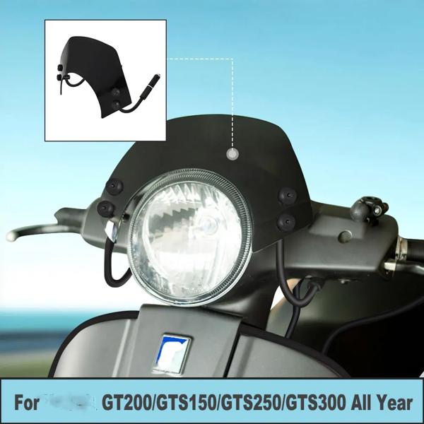 フロントガラス,ウインドブレーカー,gts 125 200 300 gt200 gts300 gvT300用デフレクタープロテクター