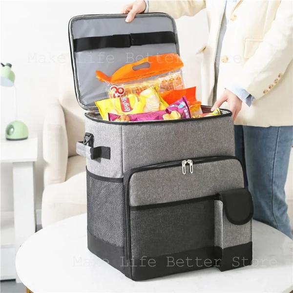 クーラーボックス Ice Box Outdoor Refrigerator with Trolley Wheels Camping Portable Cooler Box Warm Box Refrigerator Box Ice Box Outdoor Refrigerator with Trolley Wheels Camping Portable