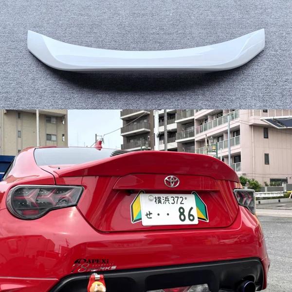 Absスポイラーボディキット,2012〜2020 toyota 86用,高品質の光沢のある黒または白のシャイニースタイルの素材
