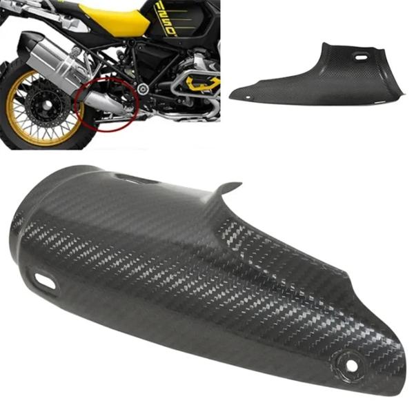 モーターサイクルエキゾーストサイレンサー,熱シールド,カバー,火傷防止,bmw r1200gs,2013-2018,r1250gs,2019-2023, 1個と互換性があります