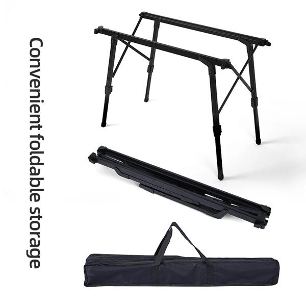 調節可能なアルミニウム合金折りたたみテーブル 屋外キャンプ 取り外し