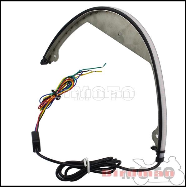 オートバイテール Tidy フェンダーエリミネーターブラケットバー シーケンシャル LED テールターンシグナルライト付き スズキ ブールバード M109R M90 06-up用_5