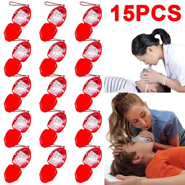 プロの応急処置呼吸マスク,人工呼吸器,一方向バルブツールで再利用可能,救助者を保護,1〜20個