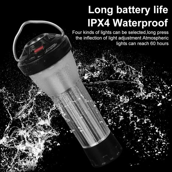 バロットキャンプ用LED懐中電灯、5つの照明モード、3000mah、キャンプランタン、緊急ランプ、ゴールゼロ、フラット交換、5セット_1